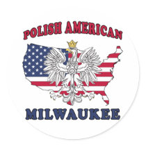 Milwaukee Wisconsin Polish stickers by PolishAmerican Milwaukee Wisconsin Polish stickers