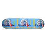 Milwaukee, Wisconsin, United States flag Skateboard Deck