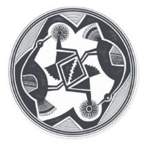 Mimbres Birds sticker by Anarchaic_Designs Mimbres Birds sticker
