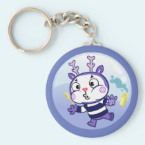 Mime in a Bubble keychains