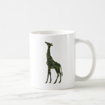 mimetic military giraffe coffee mugs