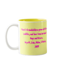 Mimi, Nana’s Grandchildren grow with kisses, cu... Coffee Mug