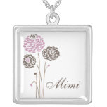 Mimi Necklace Stylish Dahlia Flowers