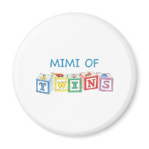 Mimi of Twins Blocks magnets by Scrappintwins Mimi of Twins Blocks magnets