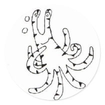 mimic octopus stickers stickers
