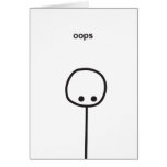 Mimie card - Sorry / Oops cards