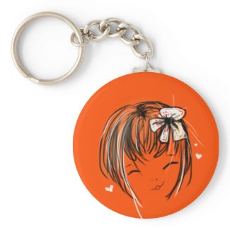 mimiyoya girl:: Happy keychain keychain