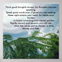 mimosacloudsky 001, Think good thoughts always,... Posters