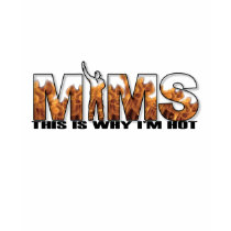 MIMS Apparel -  This is Why I'm Hot Logo - Black t-shirts