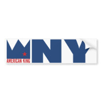 MIMS Bumper Sticker - American King of N.Y. bumper stickers