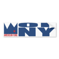 MIMS Bumper Sticker - American King of N.Y. bumper stickers