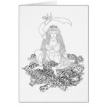 Min’gyür Pema Wangmo Line Drawing [card]