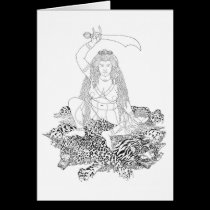 Min’gyür Pema Wangmo Line Drawing [card] cards