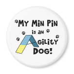 Min Pin Agility Dog Magnets