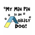 Min Pin Agility Dog t-shirts by MenagerieMayhem Min Pin Agility Dog t-shirts