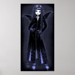 "Mina" Gothic Blue Mystical Vampire poster "Mina" Gothic Blue Mystical Vampire poster
