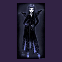 "Mina" Gothic Blue Mystical Vampire poster posters