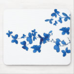 Minal Blue Flower Mouse Pad