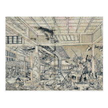 Minamoto battling the spider by Utagawa,Toyoharu Postcards