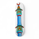 Minaret Stylised Illustration, Multi-Coloured (2) skateboards