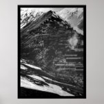 Minas de cobre de Braden en Sewell, Chile 1910 Poster