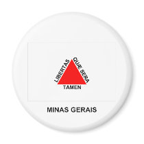 Minas Gerais, Brazil Flag Fridge Magnets