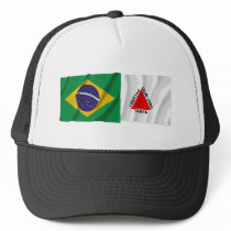 Minas Gerais & Brazil Waving Flags Trucker Hat