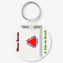 Minas Gerais Flag Gem keychains by Vexillophile Minas Gerais Flag Gem keychains