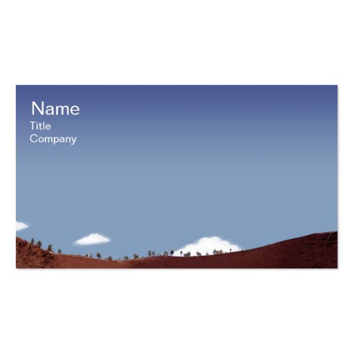 Minature Landscape - Business Business Card (back side)