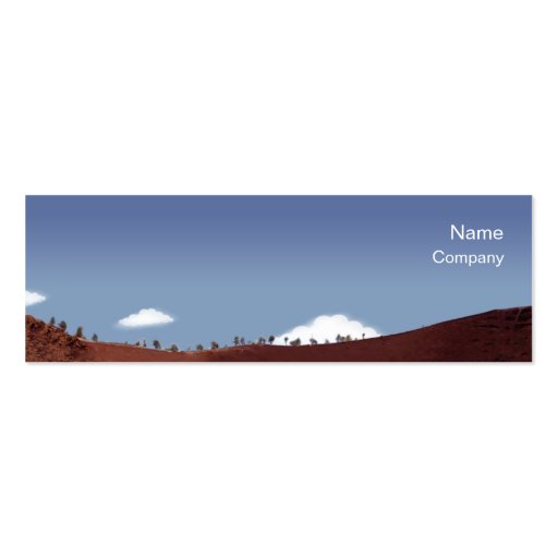 Minature Landscape - Skinny Business Card (back side)