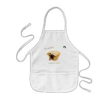 mince pie character christmas kids apron