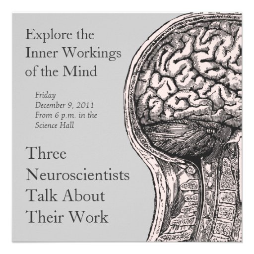 Mind Over Matter Brain Neuroscience Invitations