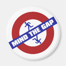 MIND_THE_GAP FRIDGE MAGNETS