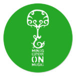 Minds Grow on Music New Edition! Round Stickers
