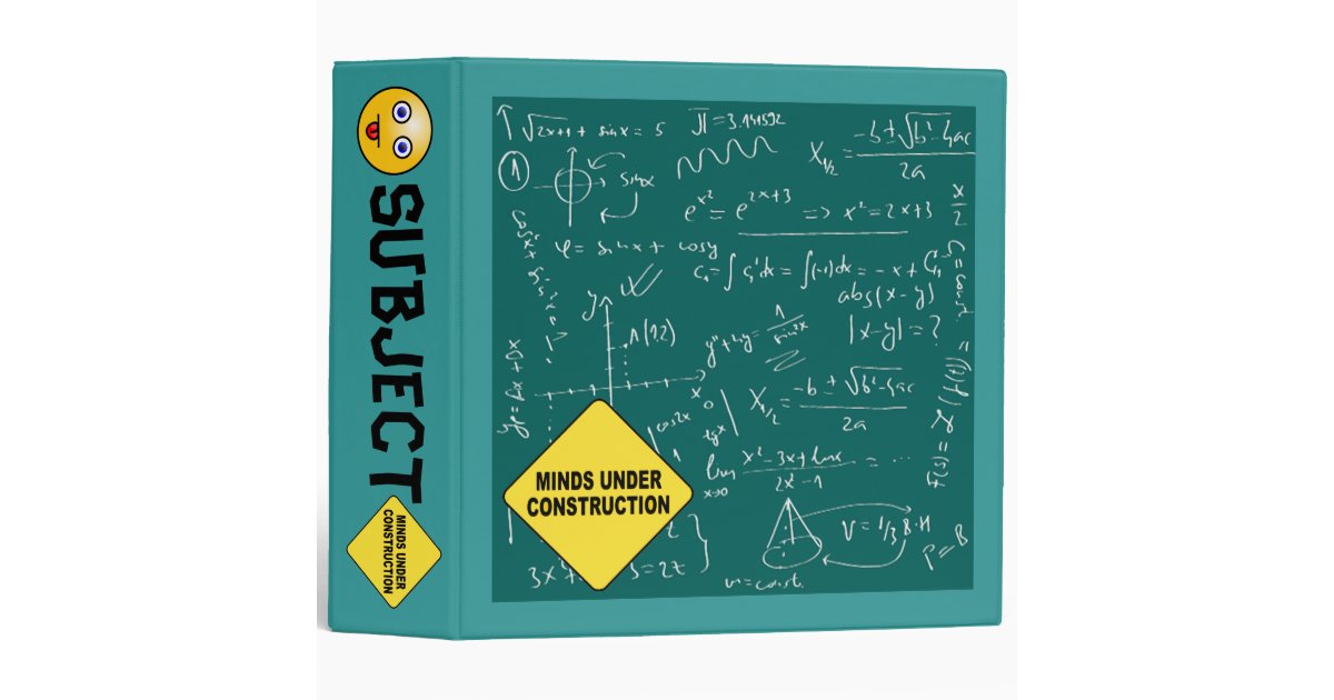 Minds Under Construction 3 Ring Binder Zazzle