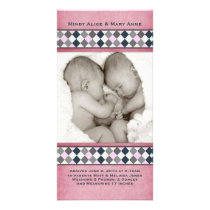 Mindy Mary Birth Annoucement Photo Cards