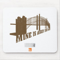 Mine is Bigger Mousepad by BuilditBigger Mine is Bigger Mousepad