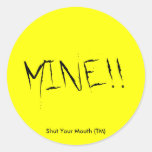 Mine Round Sticker