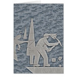 Miner Greeting Card
