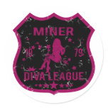 Miner Diva League Sticker