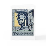 Miner In Pennsylvania 1937 WPA Greeting Cards