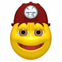 miner smiliey face christmas ornament photo sculptures by SmileyFaceStore miner smiliey face christmas ornament photo sculptures