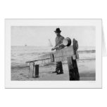 Miner Washing Gold Alaska 1905 Card