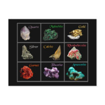 Mineral Collection Postcard