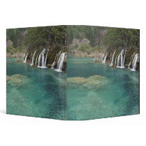 Mineral deposits make waterfalls and clear 3 ring binder