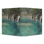 Mineral deposits make waterfalls and clear 3 ring binder