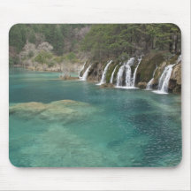 Mineral deposits make waterfalls and clear mousepads
