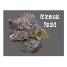 Minerals Rock Collectors Funny Postcard