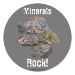 Minerals Rock Collectors Funny Sticker Label