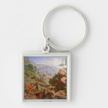 Miners in the Sierras - 1851/1852 Key Chains